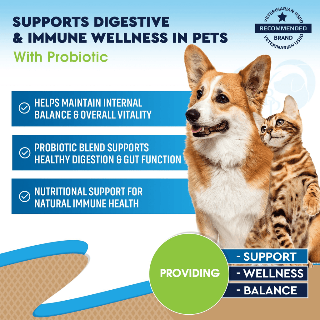 Natural Intestinal Defense for Dogs and Cats – Herbal Cleanse with Black Walnut, Wormwood, and Probiotics – Supports Healthy Gut and Flora Balance – Advanced Broad Spectrum Formula